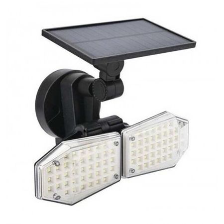 Foco Led Luz Con Panel Solar Sensor De Movimiento Exterior