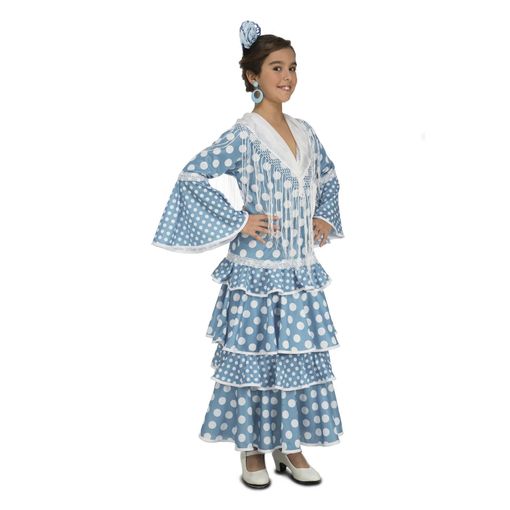 Disfraz Sevillana Turquesa Para Niña con Ofertas en Carrefour