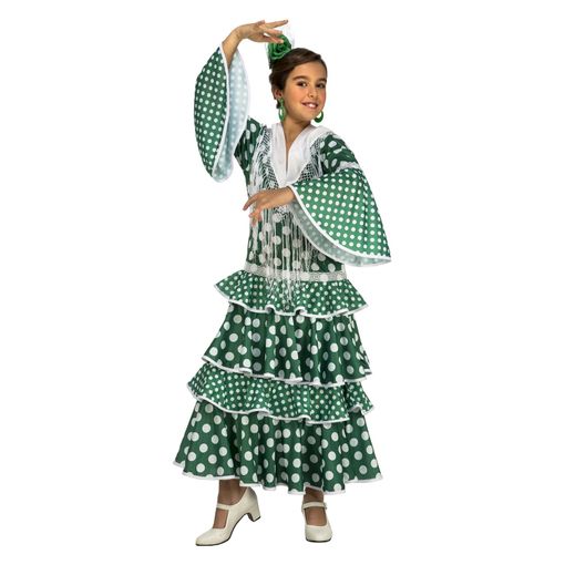 Disfraz Sevillana Verde Para Niña con Ofertas en Carrefour