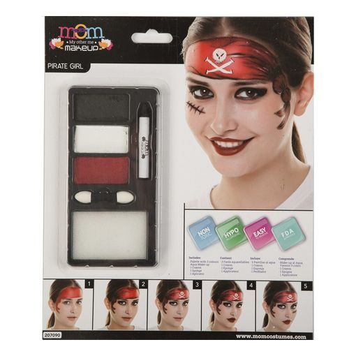 Maquillaje mujer pirata 