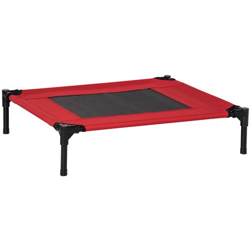 Cama Elevada Para Perros De Tela Oxford Acero 76x61x18 Cm-pawhut.rojo