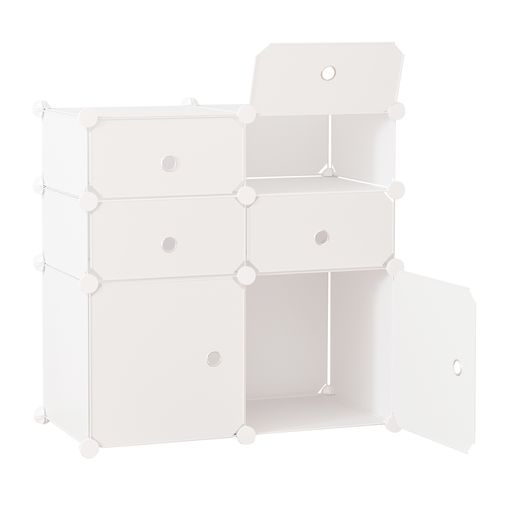 Armario Modular De Plástico Homcom 25x35x19 Cm-transparente con Ofertas en  Carrefour