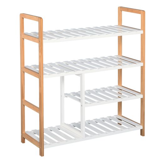 Zapatero Multiuso De Mdf Madera De Pino Homcom 68x26x78 Cm - Natural con  Ofertas en Carrefour