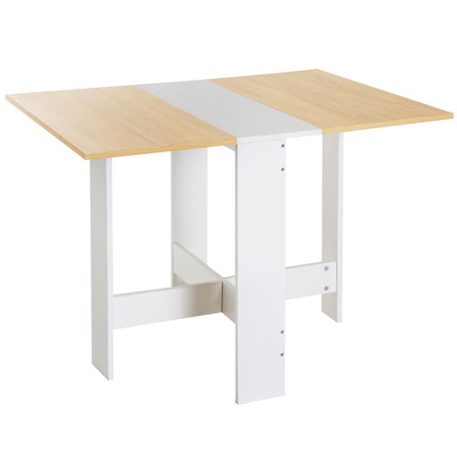 Homcom Mesa Comedor Plegable 80x140x74 cm