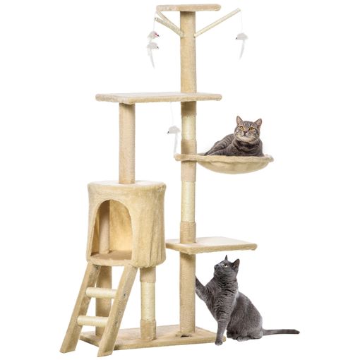 Árbol rascador para gatos Pawhut color Beige