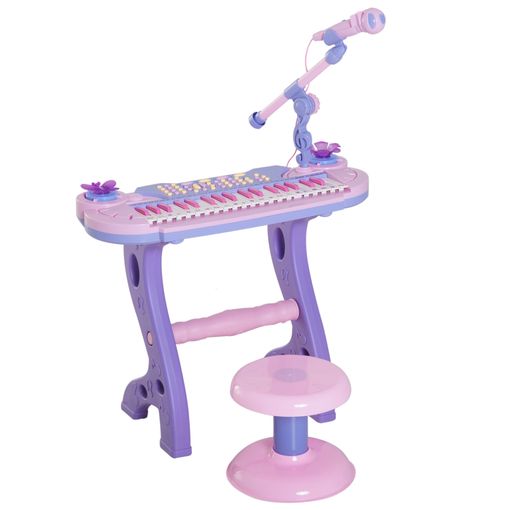 Piano Infantil Rosa com Teclas - 000290 TERRACO