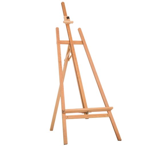 Caballete De Pintura De Madera De Haya Homcom 65x44x230 Cm - Natural con  Ofertas en Carrefour