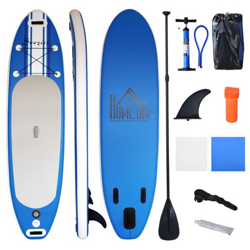 Set de tabla de paddle surf hinchable verde 300x76x10 cm