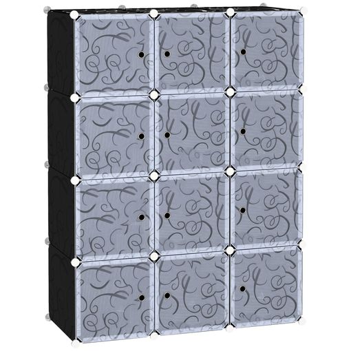 Evaporar marzo Medicinal Homcom Armario Modular Plástico Estantería 12 Cubos Con Puertas Para  Almacenamiento De Ropa Armario Ropero Organizador Para Almacenamiento  Juguetes Y Libros Montaje En Bricolaje con Ofertas en Carrefour | Ofertas  Carrefour Online