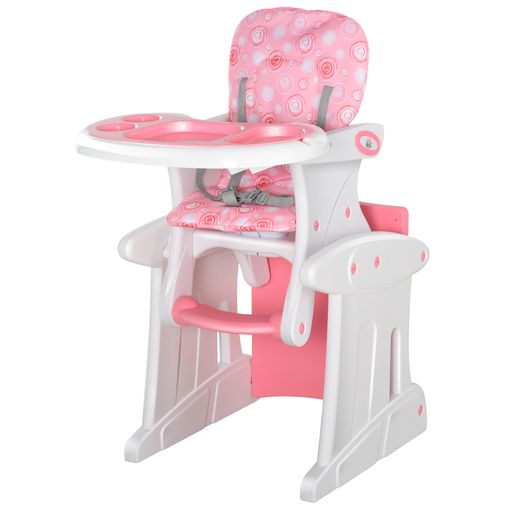 Trona bebes 2 en 1 color gris convertible en silla y mesa de Kikkaboo.