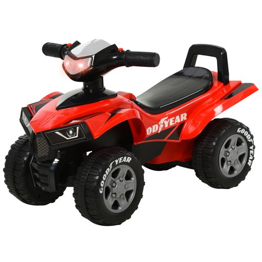 Quad Eléctrico Para Niños De 18-36 Meses Con Remolque Rojo Homcom con  Ofertas en Carrefour