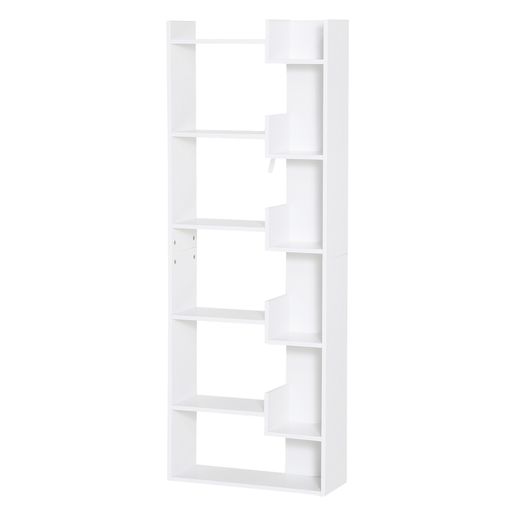 Estantería De Melamina De Madera Homcom 91,5x29,5x91,5 Cm - Blanco con  Ofertas en Carrefour