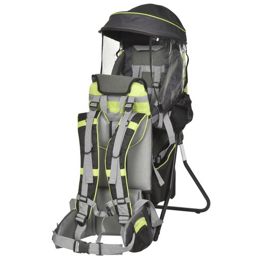 basura ético Emborracharse Mochila Portabebés Plegable Con Techo Impermeable Verde Homcom con Ofertas  en Carrefour | Ofertas Carrefour Online