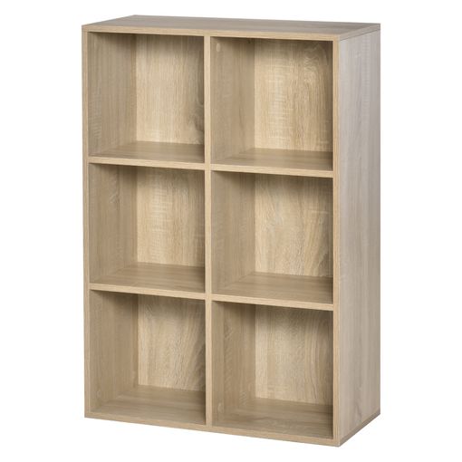 Estantería Infantil De Melamina Madera Pino Homcom 58x30x93cm-natural con  Ofertas en Carrefour