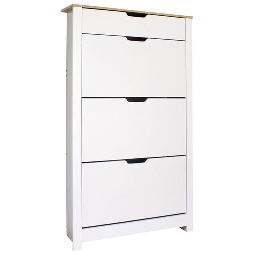 Mueble Zapatero Metálico Kibo, 3 Compartimentos, 3 Colores,,blanco con  Ofertas en Carrefour