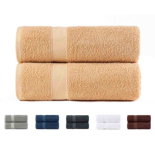 Todocama- Juego De 2 Toallas De Baño Grandes 70x140cm Beige 100% Algodón De  550 Gsm Extra Suaves, Altamente Absorbentes Y De Secado Rápido. con Ofertas  en Carrefour