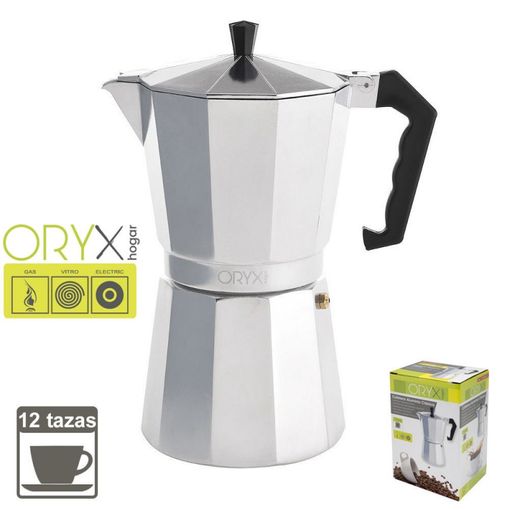 Cafetera Italiana,12 Tazas, Capacidad 700 Gr, De Acero Inox, Apta Para  Cualquier Cocina Bn5583 con Ofertas en Carrefour