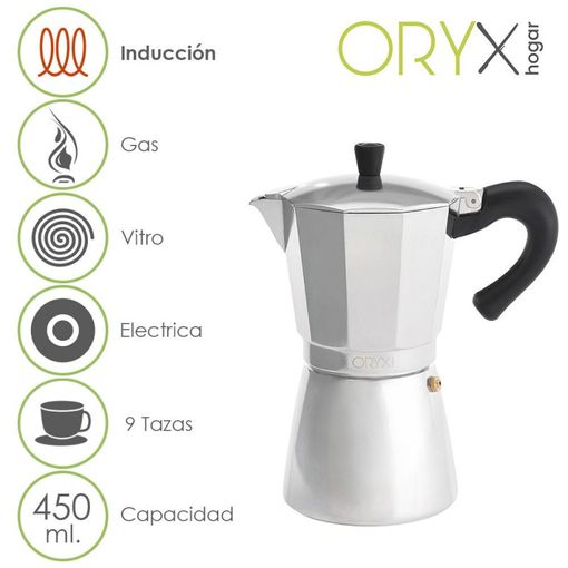 Cafetera Italiana Vitto Mix Inducción 9 tazas