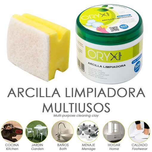 Arcilla Limpiadora Multiusos Tarro 500 Gramos. con Ofertas en Carrefour