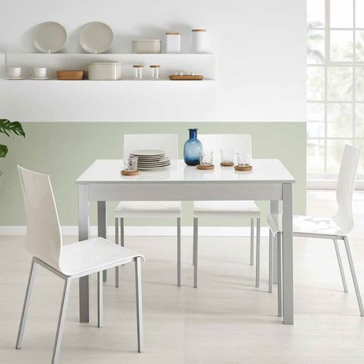 MESA COMEDOR LIBRO EXTENSIBLE 80 X 80 A 160CM (VER DESCUENTO X