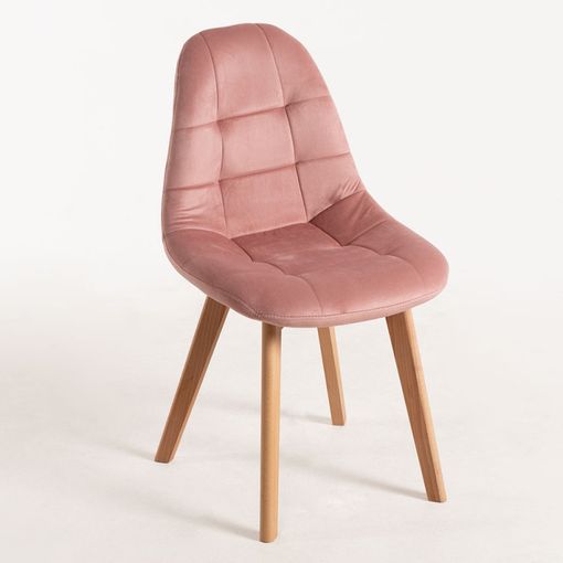 Silla Vint Terciopelo De Terciopelo 74*41.50*43 Cm - Rosa con Ofertas en  Carrefour