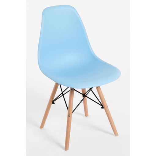 Silla Tower One De Polipropileno 82*47*40 Cm - Azul Claro