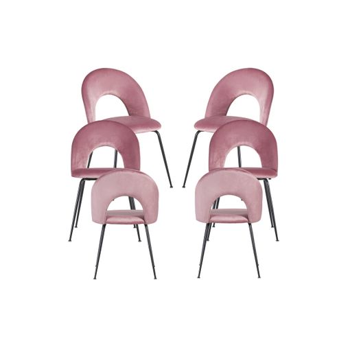 Silla Hand Terciopelo - Rosa con Ofertas en Carrefour