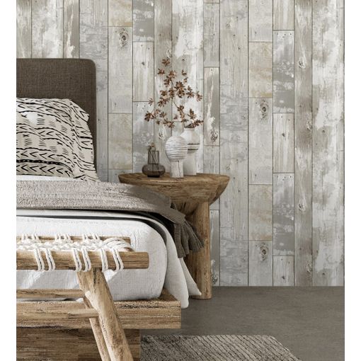 Papel Pintado Vinílico Ecológico Listones De Madera Estilo Tropical -  Oporto 679634 De Gaulan - Rollo De 10 M X 0,53 M con Ofertas en Carrefour