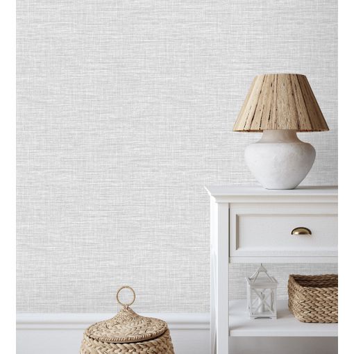 Papel pintado vinílico ecológico de fibra vegetal tejida textura en relieve  - Portland House 680638 de GAULAN - Rollo de 10 m x 0,53 m