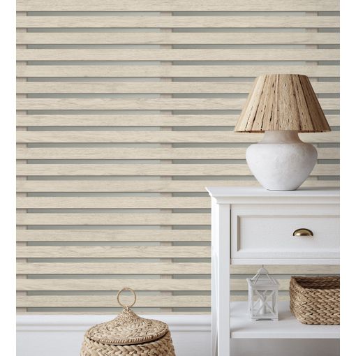 Muestra Din A4 De Papel Pintado Listones De Madera Beige Gris Con Textura  Estilo Nórdico - Suances 006219 De Gaulan con Ofertas en Carrefour