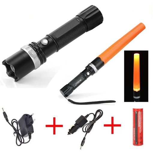 Linterna De Alta Potencia Recargable LED Mini Zoom Antorcha Al