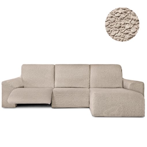 Funda Sofá Relax Bielastica Adaptable Chaise Longue Brazo Corto