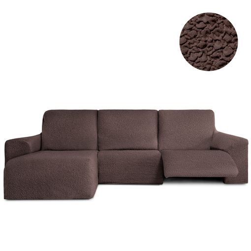 Funda De Sofá Chaise Longue Elástica Strada Brazo Derecho Largo, Gris  Claro. Funda Para Sofá Chaise Longue Elástica con Ofertas en Carrefour