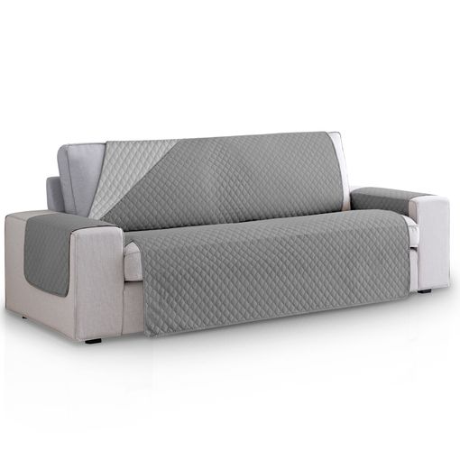 Cubre sofá acolchado chaiselongue Gris oscuro - Mueblam