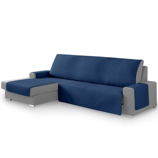 Cubre sofá acolchado chaiselongue Azul claro - Mueblam