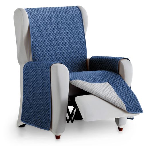 Funda De Sillón Relax Reclinable Elástica Eiffel Textile Milan Azul con  Ofertas en Carrefour