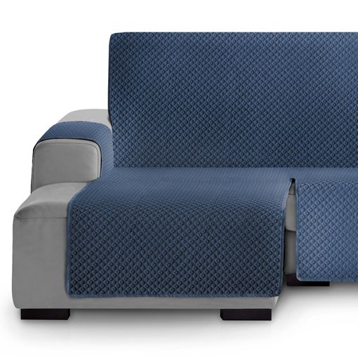 Cubre sofá acolchado chaiselongue Azul Marino - Mueblam