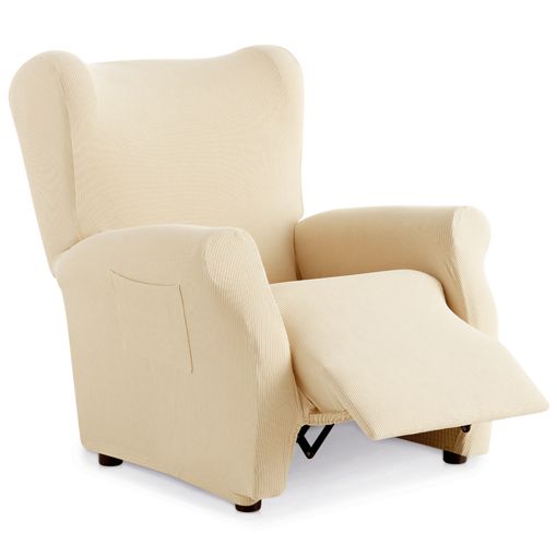 Funda De Sillon Orejero Elástica Adaptable Alba, 1 Plaza - 70 - 110 Cm.  Marron Estoralis con Ofertas en Carrefour