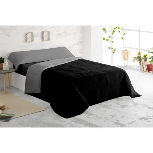 Edredón Relleno Reversible Bicolor Otoño Invierno 250gr Vipalia Cama 150/160  Cm Negro/rojo con Ofertas en Carrefour