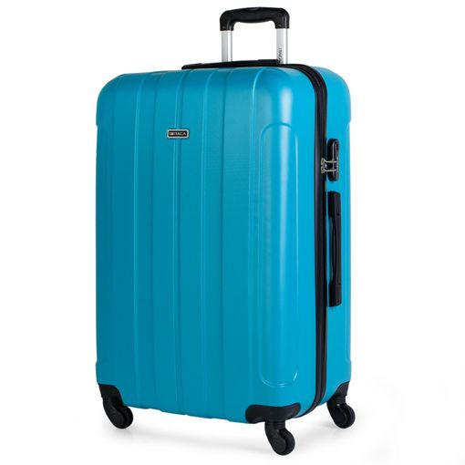 Maleta De Viaje Grande Abs Trolley 75 Cms Rígida 4 Ruedas 771170 Turquesa