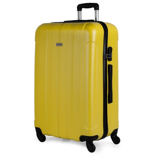 Maleta De Viaje Grande Abs Trolley 75 Cms Rígida 4 Ruedas 771170 Amarillo  con Ofertas en Carrefour