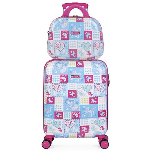 Juego Maleta Cabina Y Neceser 2 Pzs, Maleta Pequeña 20(55x40x20 Cm) 131450b  Azul con Ofertas en Carrefour