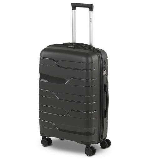 Maleta De Viaje Mediana Polipropileno Trolley 60cm 4 Ruedas Candado Tsa  760260 Gris Oscuro con Ofertas en Carrefour