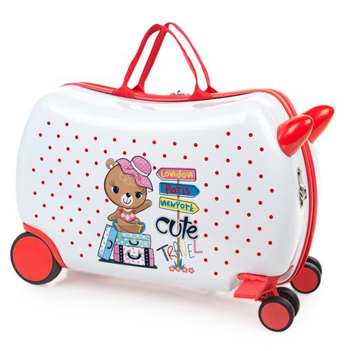 MOVOM Be Happy, Maleta De Cabina Rígida 55cm Niñas, Multicolor, Media