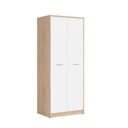 Armario Ropero De Melamina De Madera Vidrio Homcom 80x50x180cm-blanco con  Ofertas en Carrefour