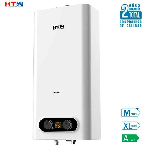 HTW - Calentador de Gas Butano Atmosférico Automático 11 Litros