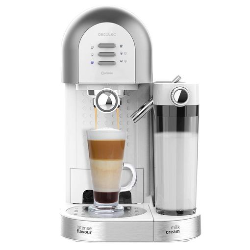 Cecotec Cafetera Semiautomática Power Instant-ccino 20 Chic Serie Bianca.  Para Café Molido Y En Cápsulas, 20 Bares, Depósito De Leche 0.7ml, Depósito  De Agua 1.7l, 1470w con Ofertas en Carrefour