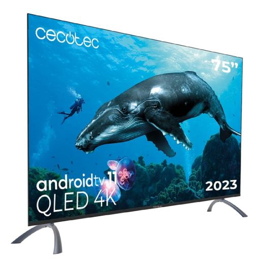 Cecotec Smart TV de 65 TV V1+ Series VQU11065+. Televisores QLED,  Resolución 4K UHD, Sistema Operativo Android 11, Diseño Frameless, MEMC,  Dolby Vision y Atmos, Subwofer, HDR10 : : Electrónica