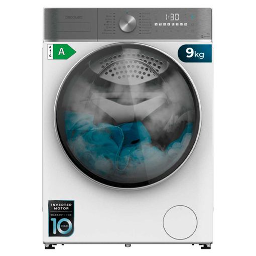 Lavadora Cecotec Bolero Dresscode 9800 Inverter A 9kg 1400 Rpm 16 Programas  A Blanco 60 Cm con Ofertas en Carrefour