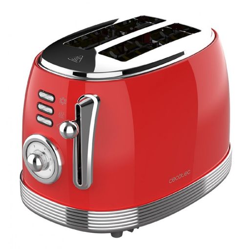 Cecotec Tostadora Toast&taste 1600 Retro Double 1630W Gris